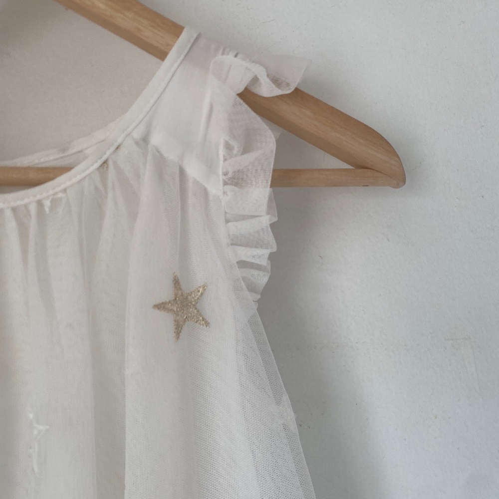 Mayoral 10 Girl’s Starry Embroidered Tulle Dress - Picture 6 of 12